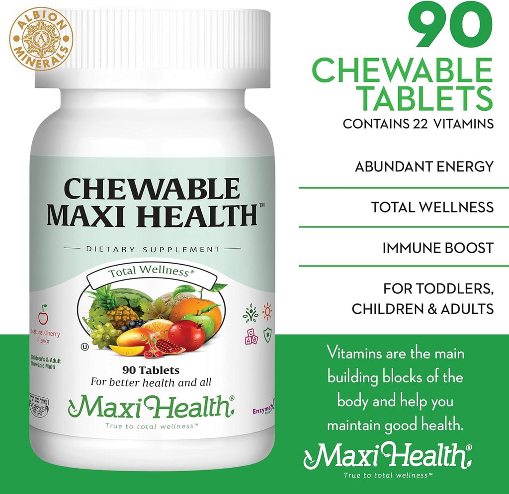 Maxi Health Chewable - Multivitamin for Men and Women - Enhanced