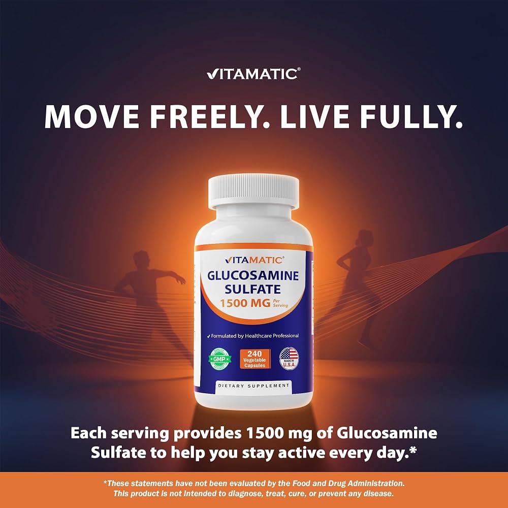 Vitamatic Glucosamine Sulfate 1500mg - 240 Capsules - image 7