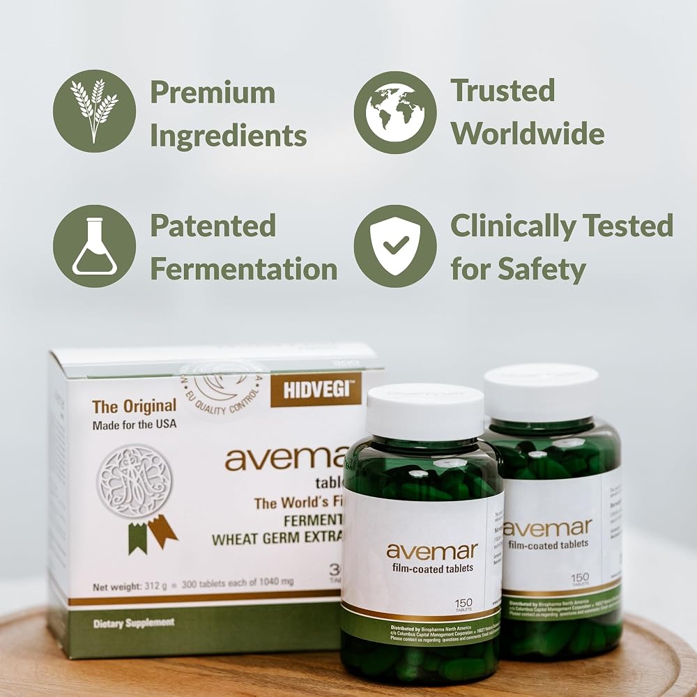 Avemar Fermented Wheat Germ Extract Immune Support - 300 Tablets - image 3