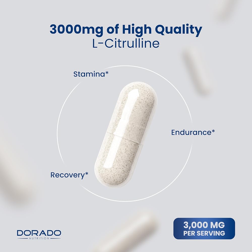 DORADO NUTRITION L-Citrulline 3000mg - 240 Capsules - image 4