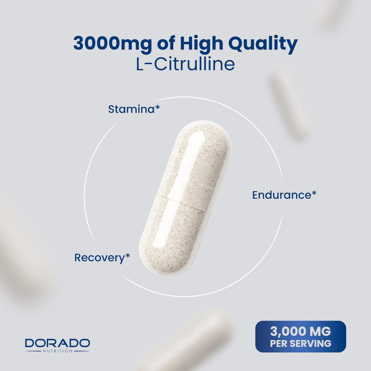 DORADO NUTRITION L-Citrulline 3000mg - 240 Capsules - image 4