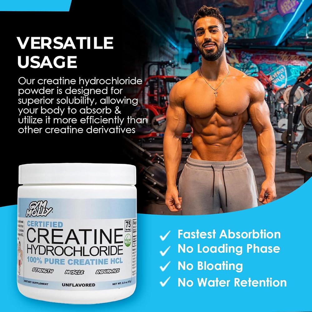 Gym Molly Creatine Hydrochloride Powder - 1.98 oz - image 4