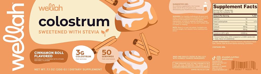 Wellah Colostrum 50 Servings
