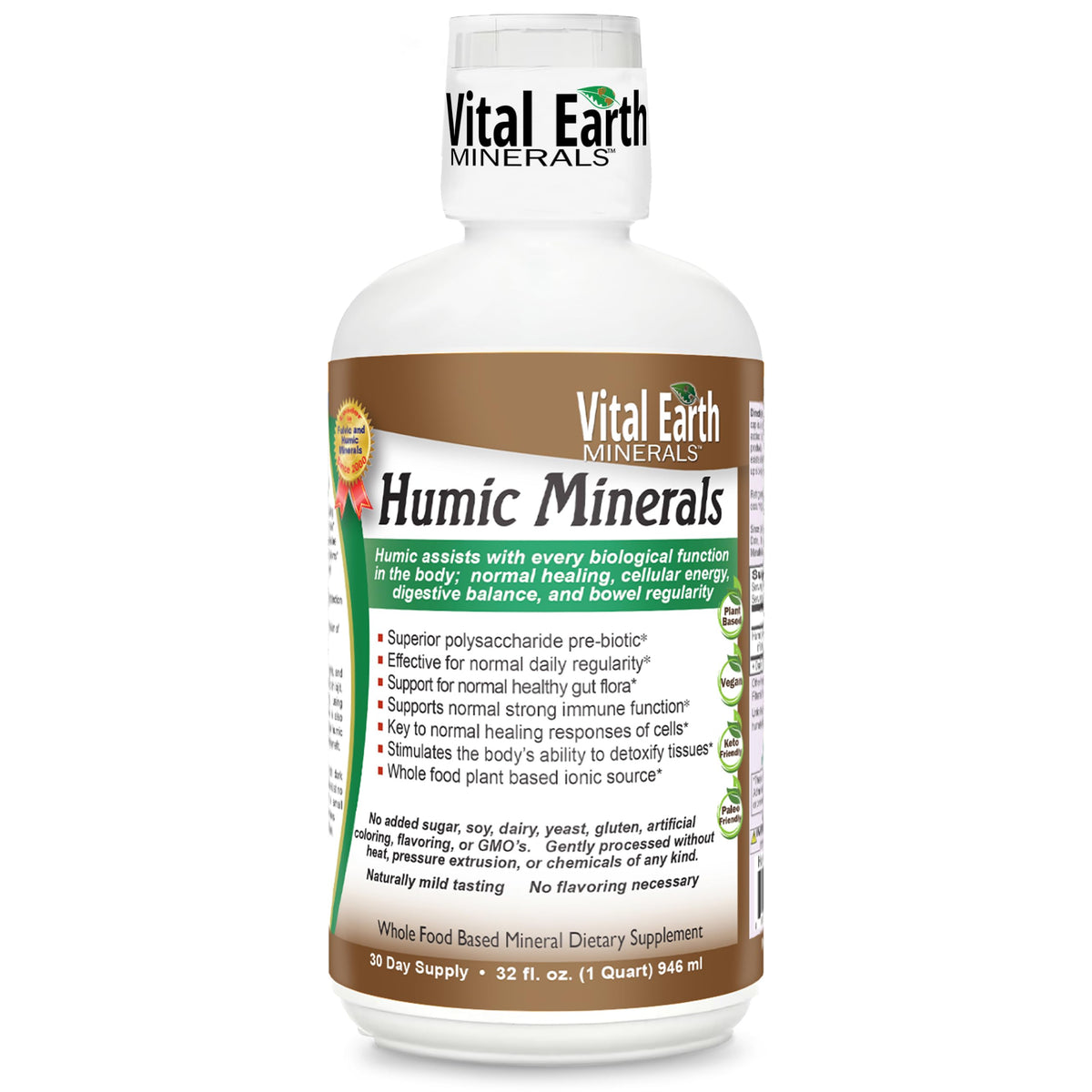 Vital Earth Minerals Humic Minerals Fulvic Acid Supplement - 32 Fl Oz