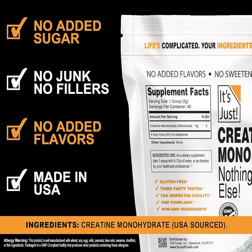 It's Just! - Creatine Monohydrate Powder