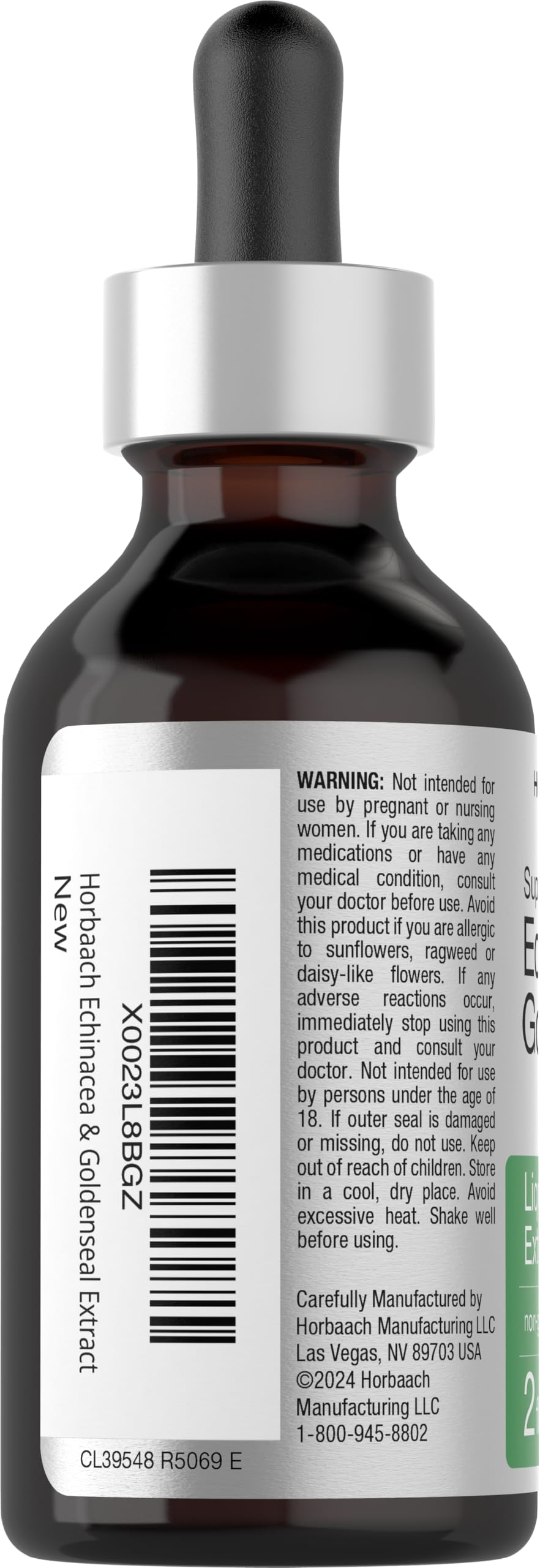 Horbäach Echinacea Goldenseal Liquid Tincture Drops - 2 fl oz - image 3