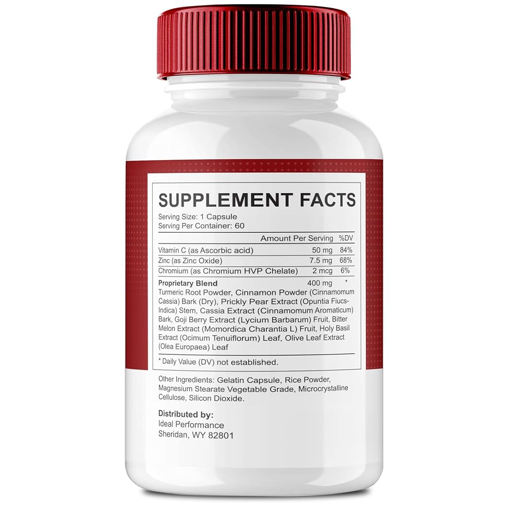 IDEAL PERFORMANCE Glyco Aid Blood Support Formula - 60 Capsules - image 2