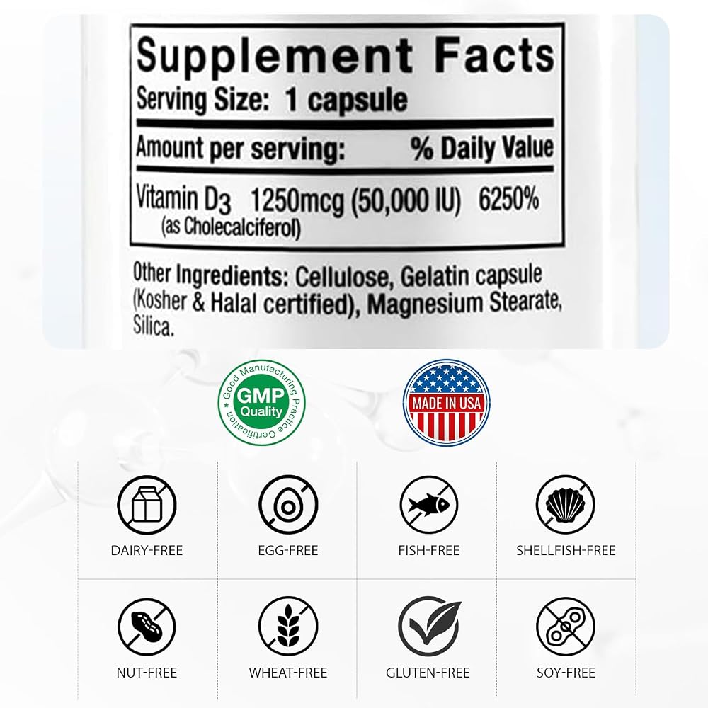 Nivagen Vitamin D3 50,000 IU Once Weekly - 100 Capsules - image 2