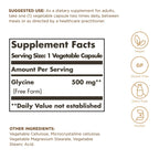 Solgar Glycine 500 mg - 100 Vegetable Capsules - image 2