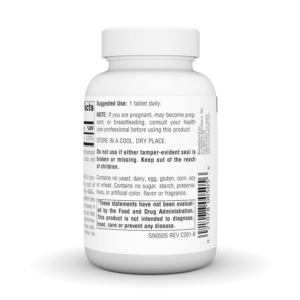Source Naturals Niacinamide B-3 Vitamin 1500 mg - 50 Tablets - image 4