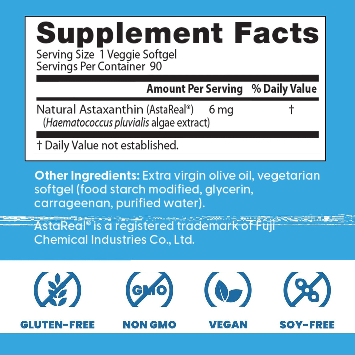 Doctor's BEST Astaxanthin Vegan Supplement 6 mg - 90 Softgels - image 3