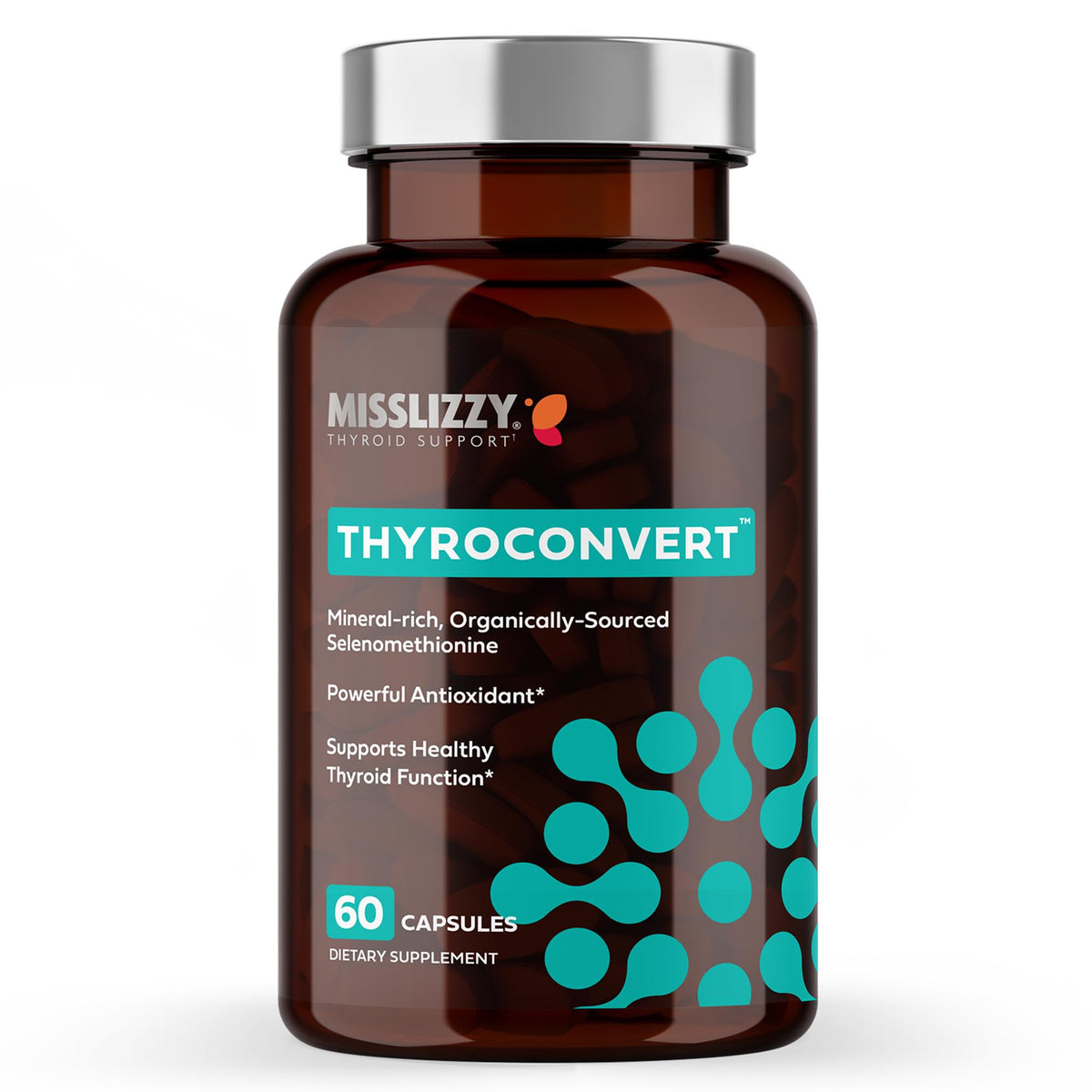 Miss Lizzy ThyroConvert Organic Selenomethionine Thyroid Support - 60 Capsules