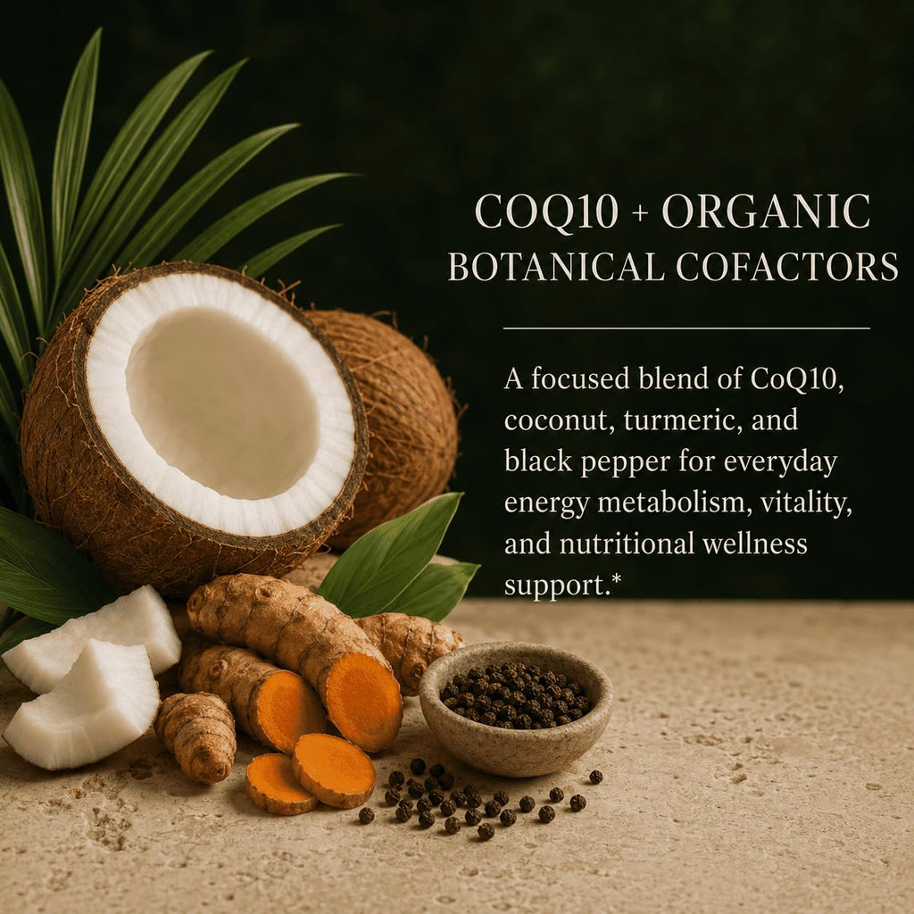 Green Organic Supplements CoQ10 Complex Ubiquinone - 90 Vegetarian Capsules - image 2