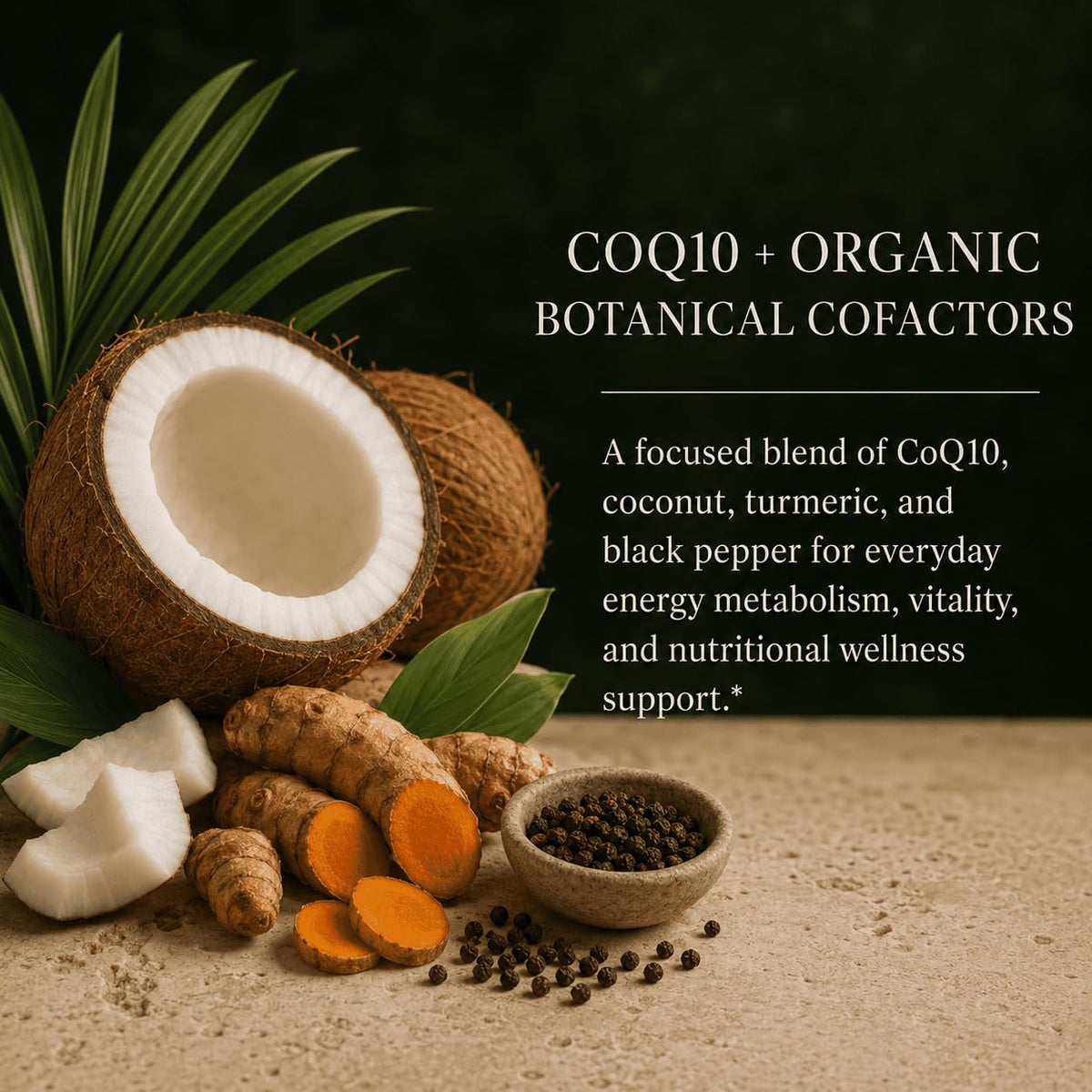 Green Organic Supplements CoQ10 Complex Ubiquinone - 90 Vegetarian Capsules - image 2