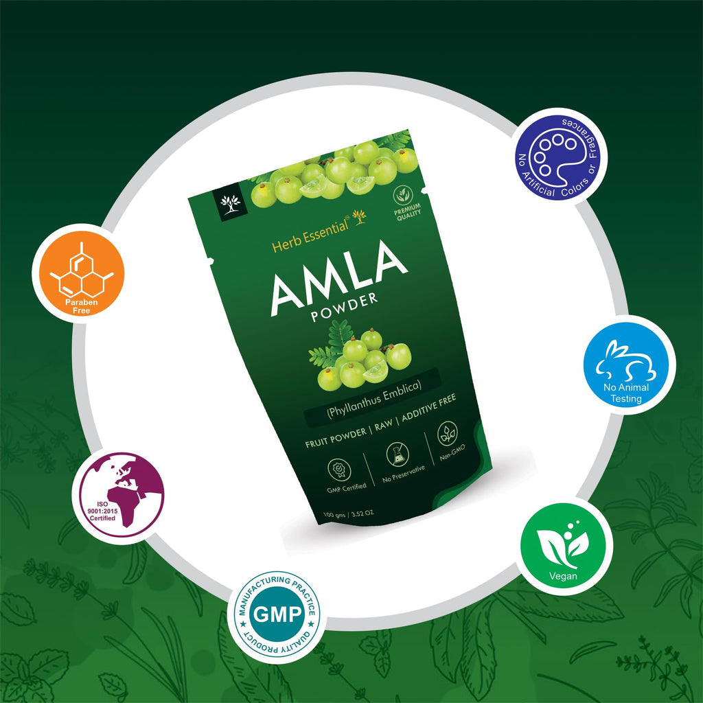 Herb Essential Organic Amla Powder - 3.53 oz - image 5