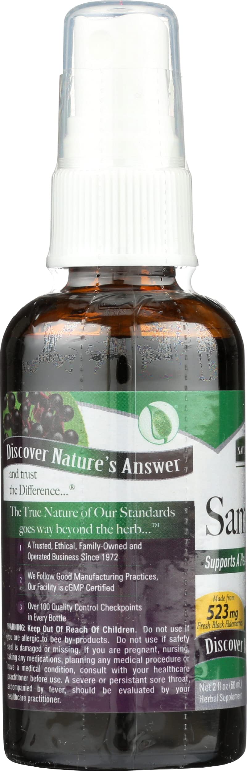 Nature's Answer Sambucus Black Elderberry Extract Spray - 2 Fl Oz - image 3