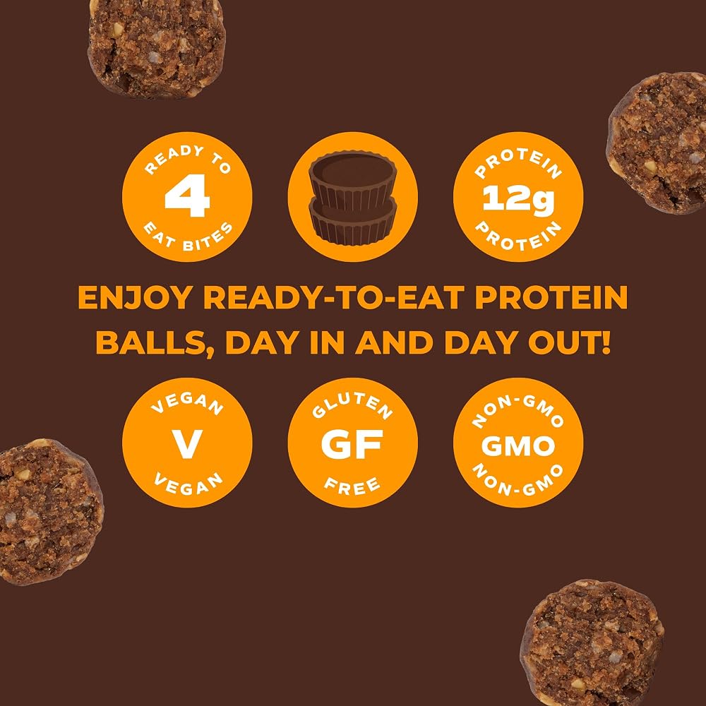Day Out Protein Balls Peanut Butter Cup - 8 x 2oz Packs - image 4