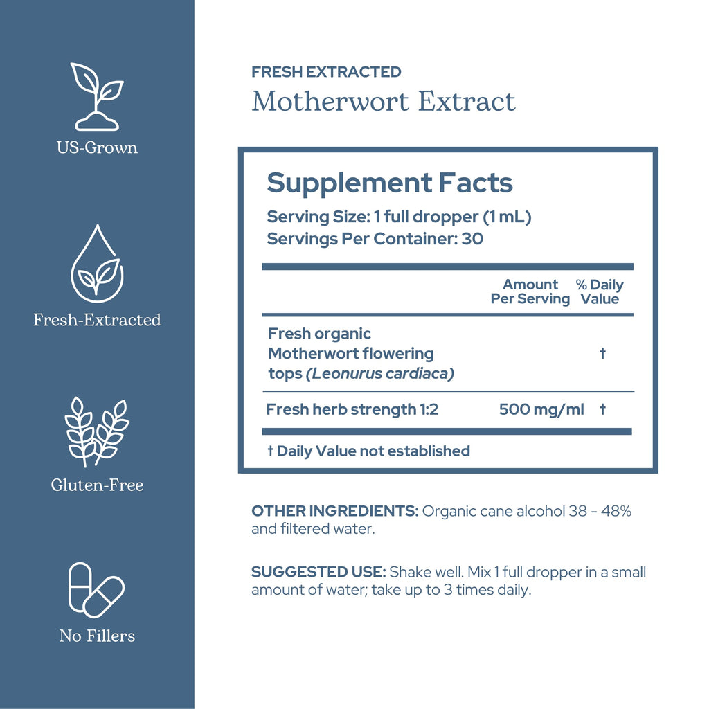 Eclectic Institute Motherwort Extract Circulatory Support - 2 fl oz - image 2
