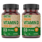 DEVA Vegan Vitamin D3 1000 IU - 180 Tablets