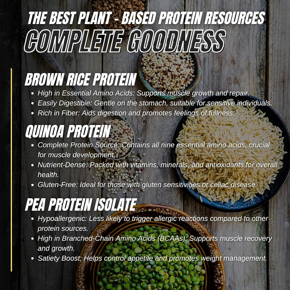 4D NUTRITION Vegan Plant Protein Powder Vanilla Milkshake - 28 Servings - image 7