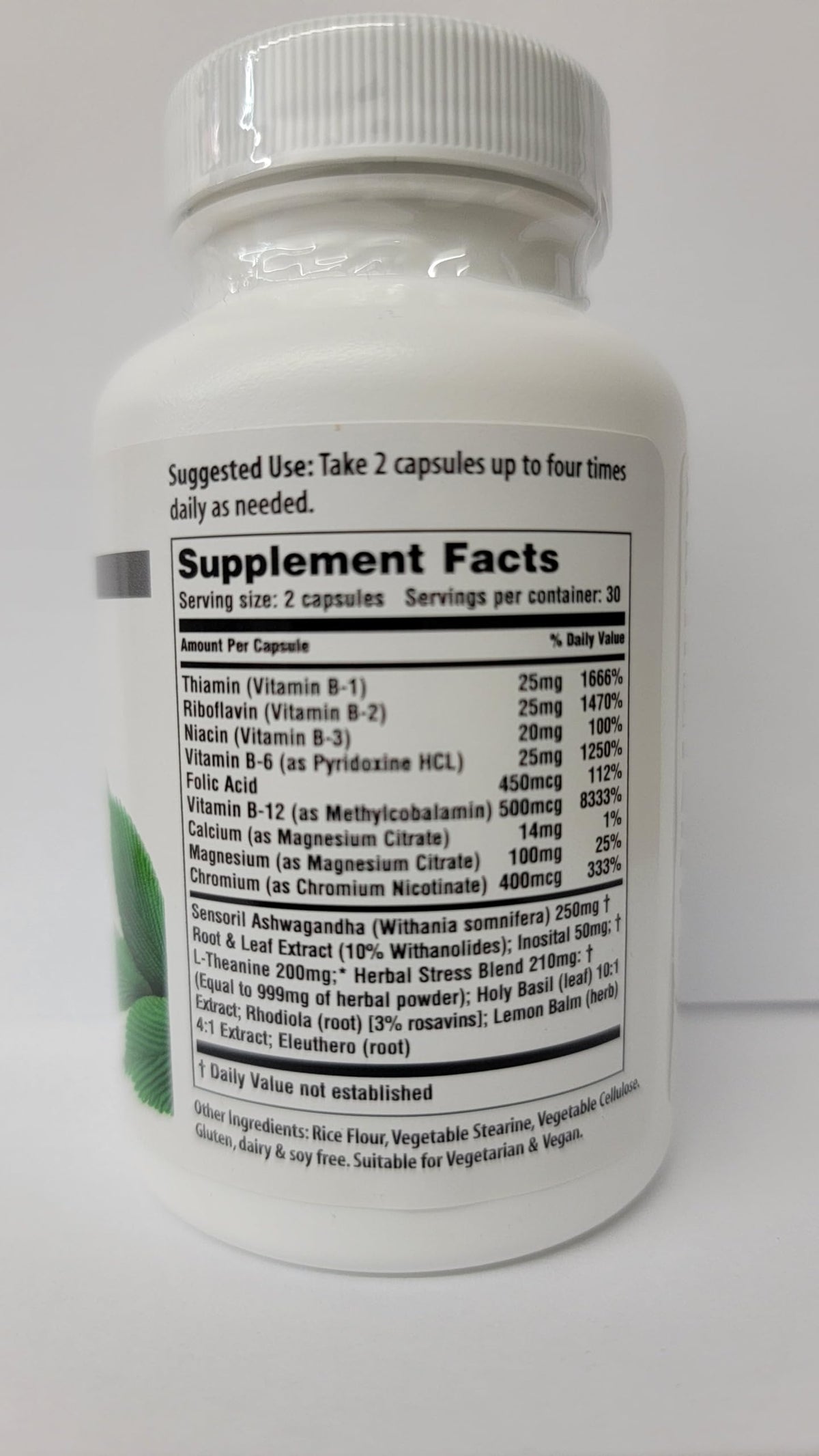 American Nutriceuticals Stress Ease Theanine Supplement - 60 Capsules - image 4
