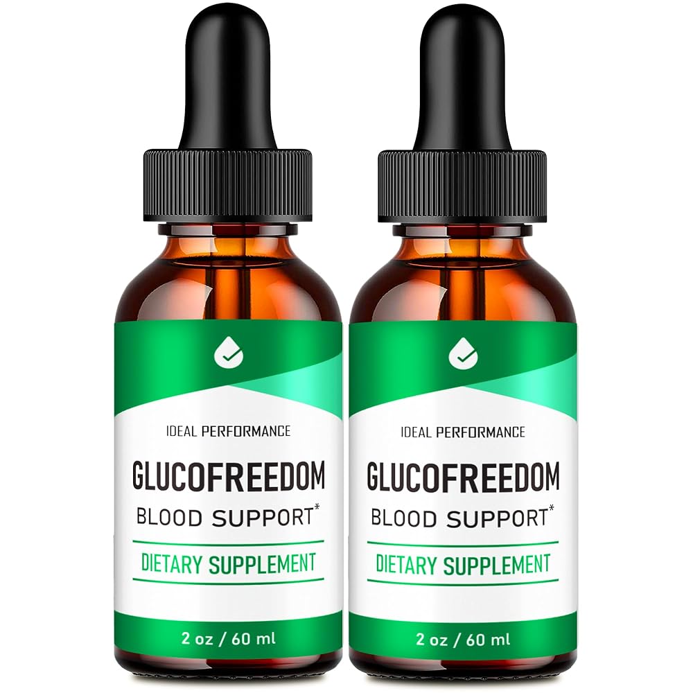 IDEAL PERFORMANCE Glucofreedom Drops Blood Formula Support - 2 Pack