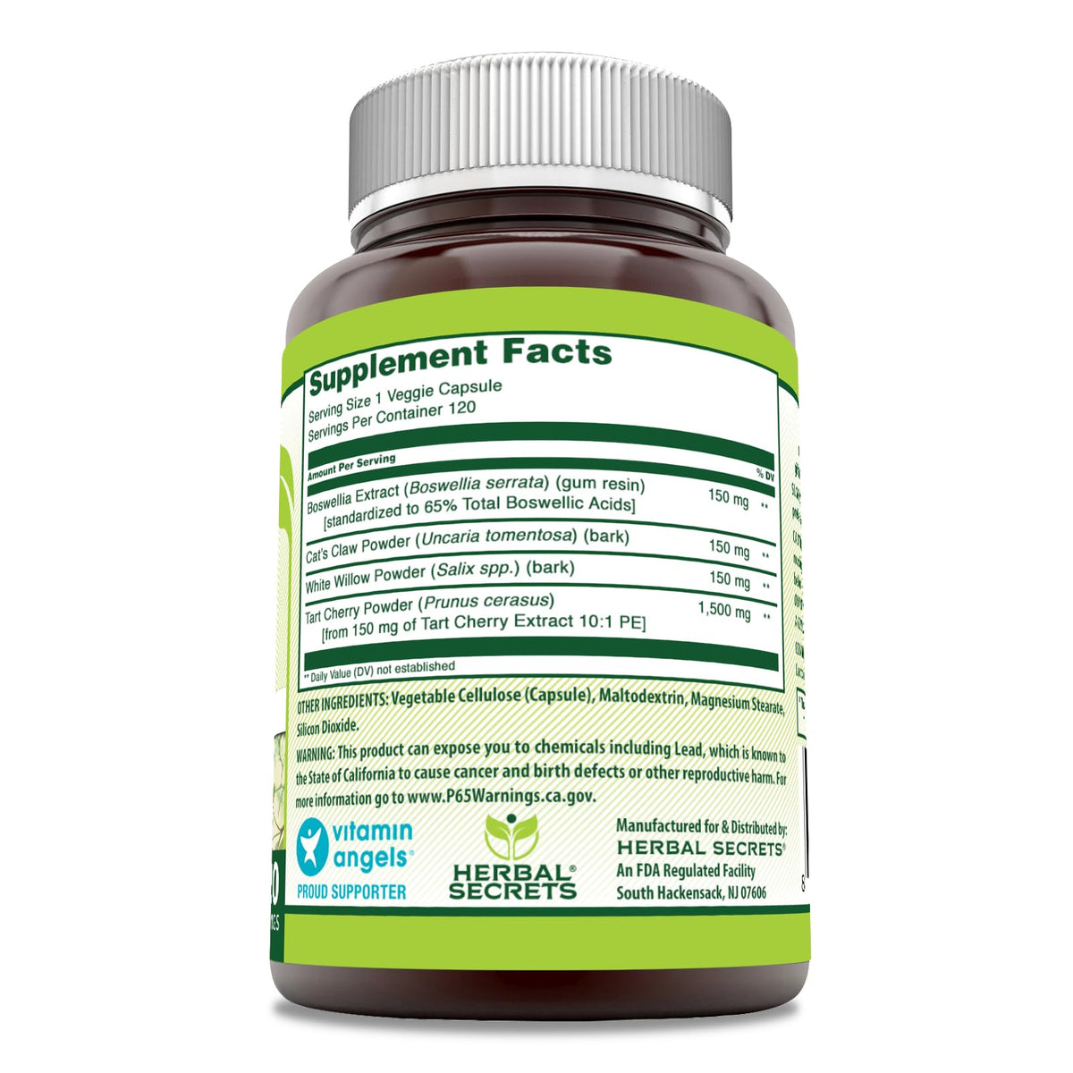 Herbal Secrets Joint Care 1950 mg - 120 Vegetarian Capsules - image 2