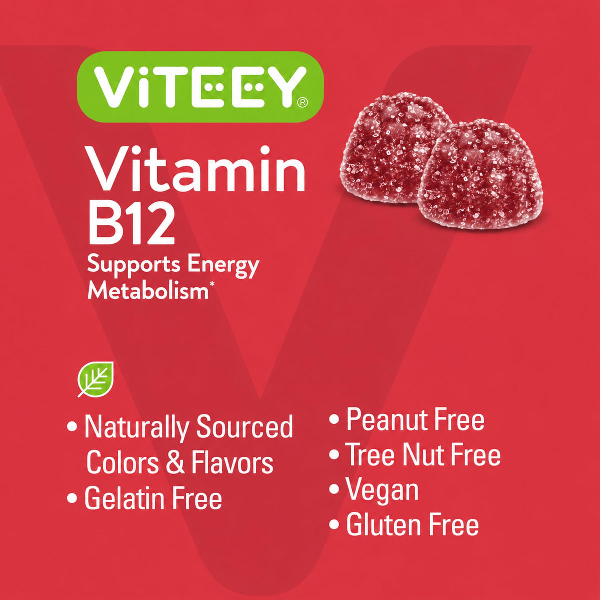 Viteey Vitamin B12 Gummies for Adults & Teens 1000mcg - Good