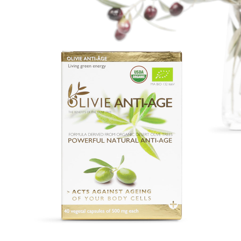 OLIVIE Anti Age Organic Olive Leaf Extract - 40 Capsules