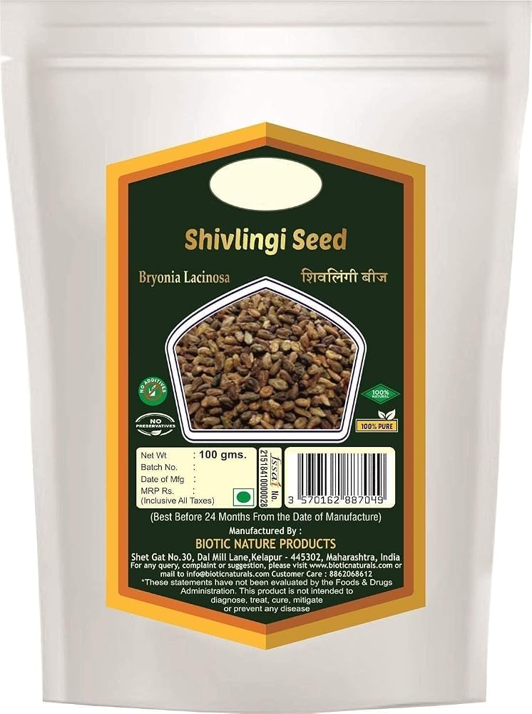 SENTA Biotic Shivlingi Seed Bryonia Laciniosa - 100g