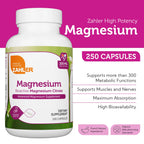 Zahler Magnesium Supplement Capsules 200 mg - 250 Count - image 2