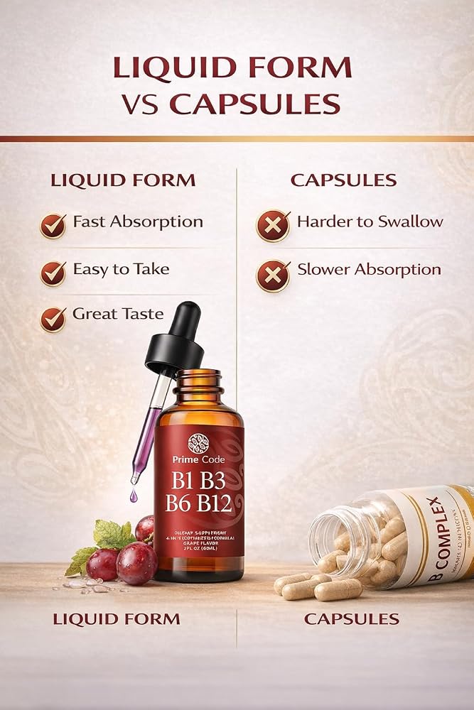 Prime Code Liquid Vitamin B Complex Drops - 2 Fl Oz - image 9
