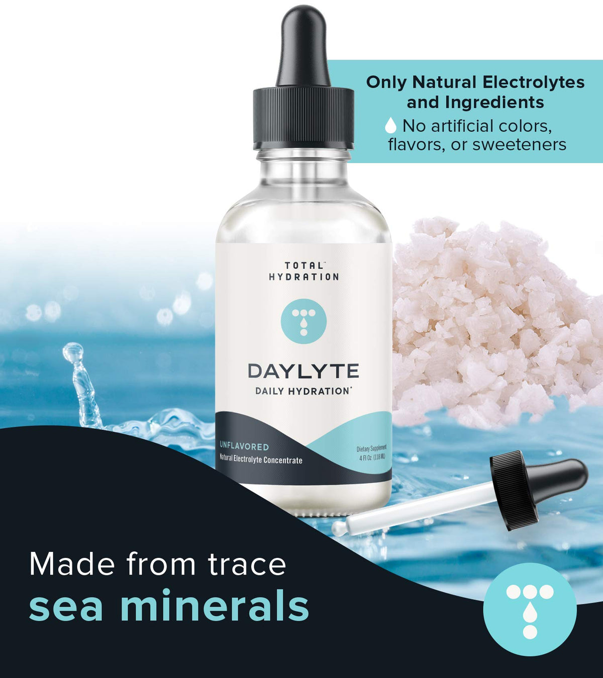 Total Hydration Daylyte Drops Electrolyte Mineral - 39 Servings - image 3