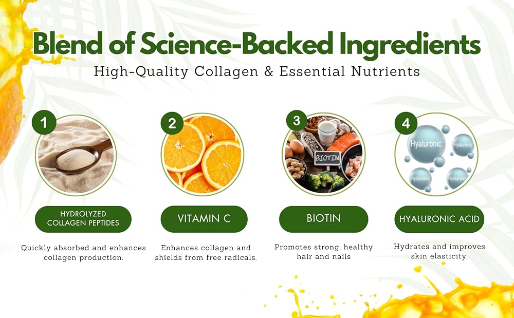 ZAFiNCO Liquid Collagen with Biotin Mango Flavor - 16 Fl Oz - image 8