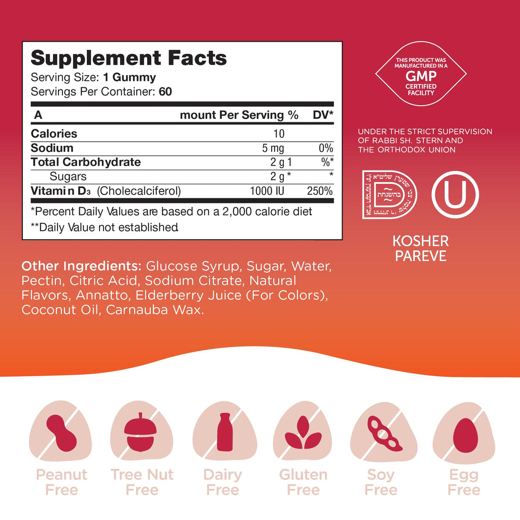 Zahler Chapter One Vitamin D3 Gummies Immunity & Bone Support - 60 Count - image 5