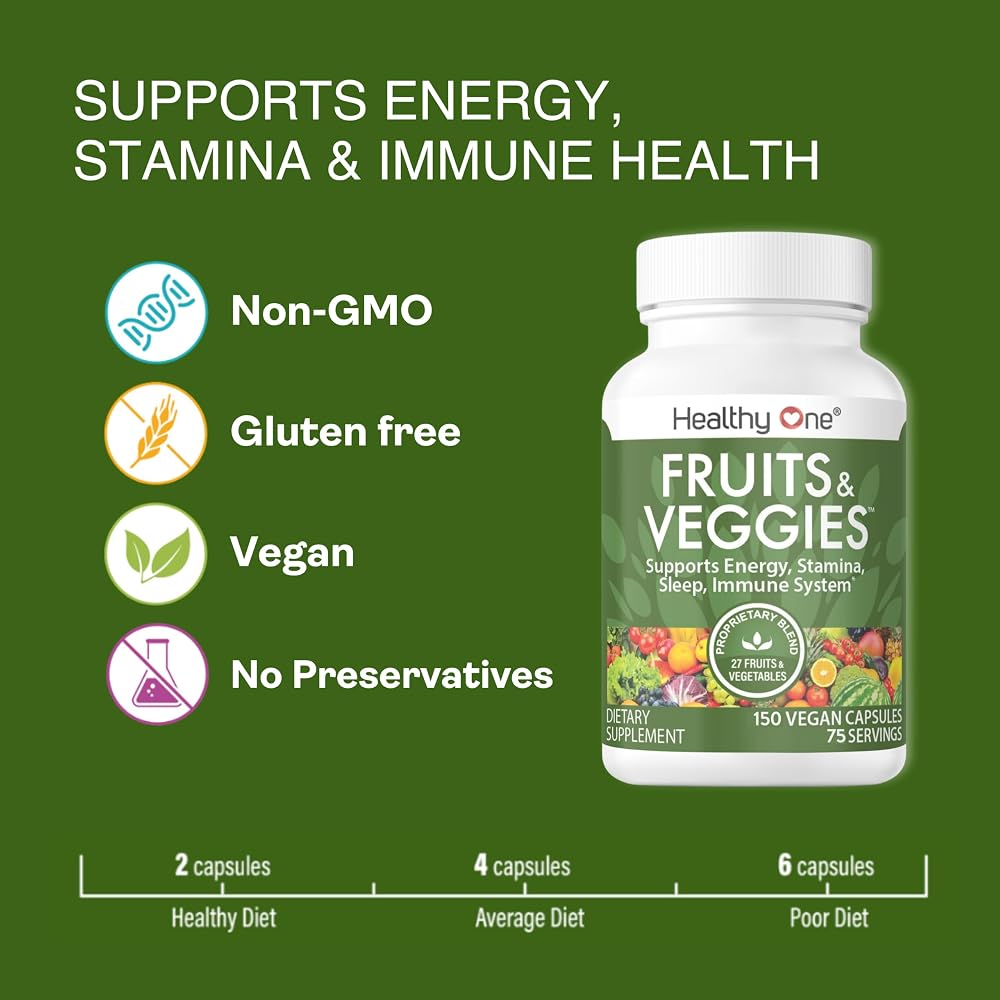 Healthy One Fruits & Veggies 27-in-1 Formula - 120 Capsules - image 3