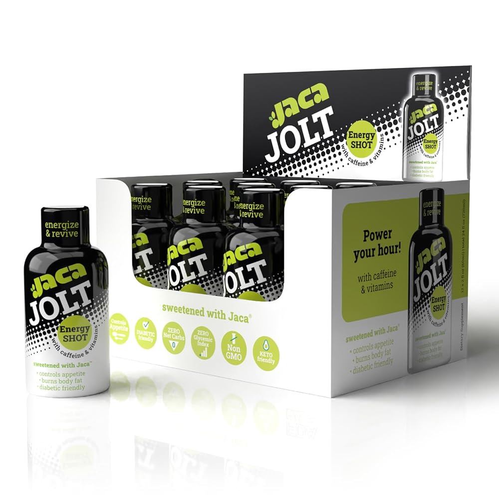 Jaca Jolt Energy Shot with Caffeine, B6 & B12 - Pack of 12