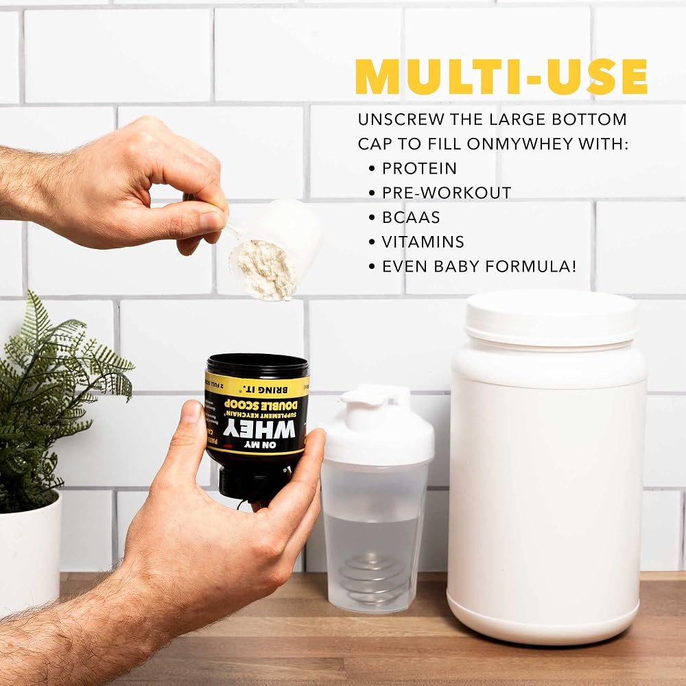 ONMYWHEY - Protein Powder & Supplement Funnel Keychain - Single Scoop - image 6