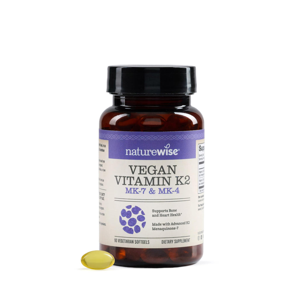 NatureWise Vitamin K2 600mcg with MK-7 & MK-4 - 90 Softgels