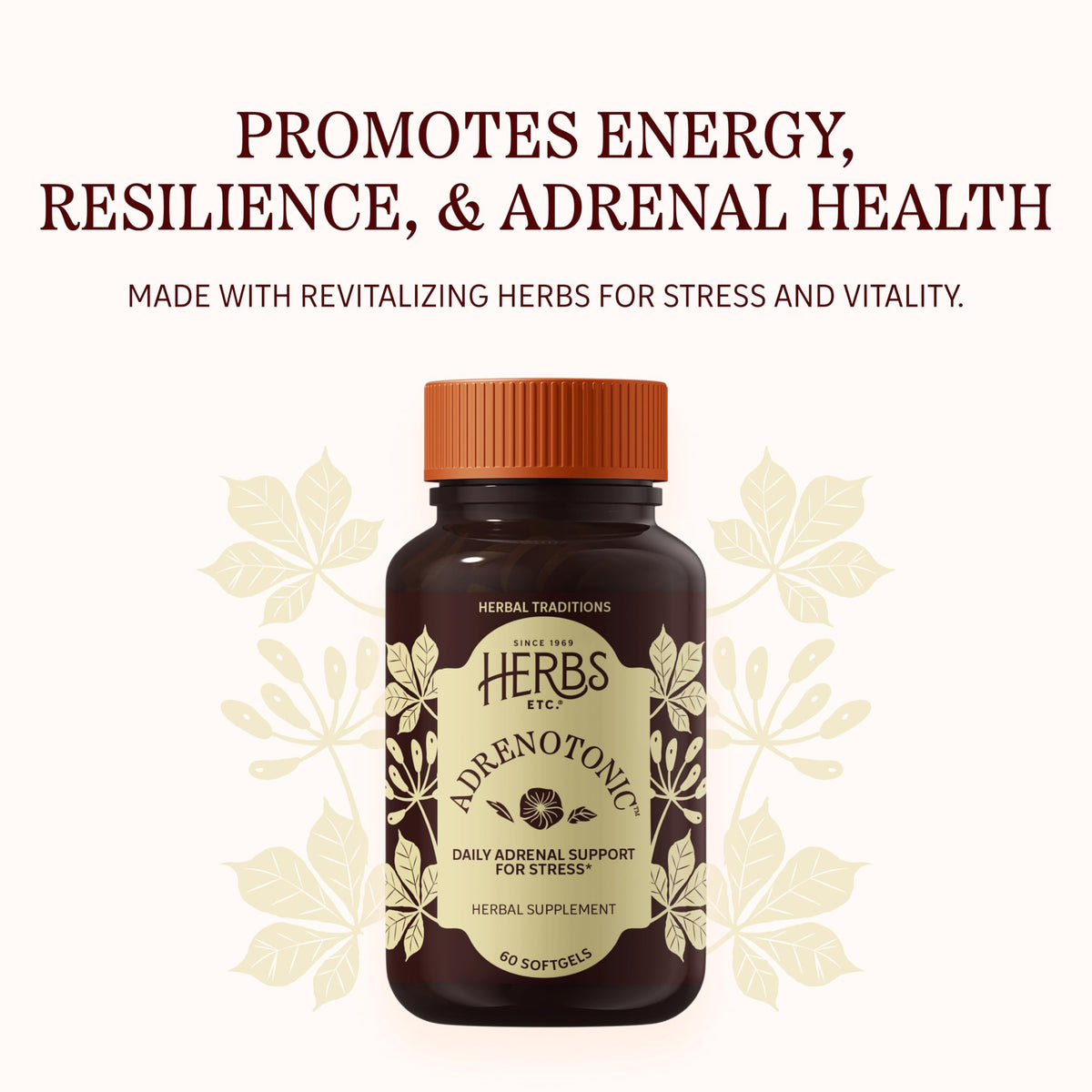 Herbs Etc. Adrenotonic Softgels Adrenal Support - 60 Softgels - image 3