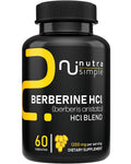 Nutra Simple Berberine HCl 1200mg - 60 Vegan Capsules