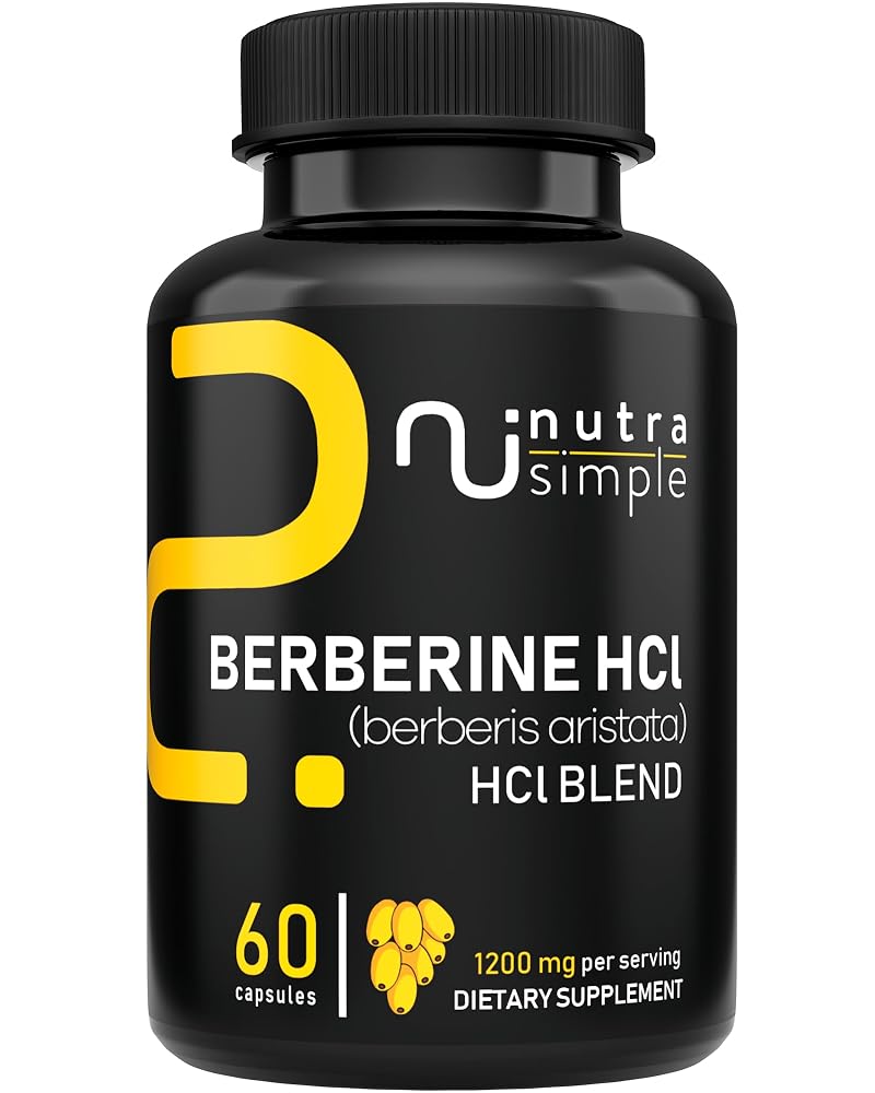 Nutra Simple Berberine HCl 1200mg - 60 Vegan Capsules