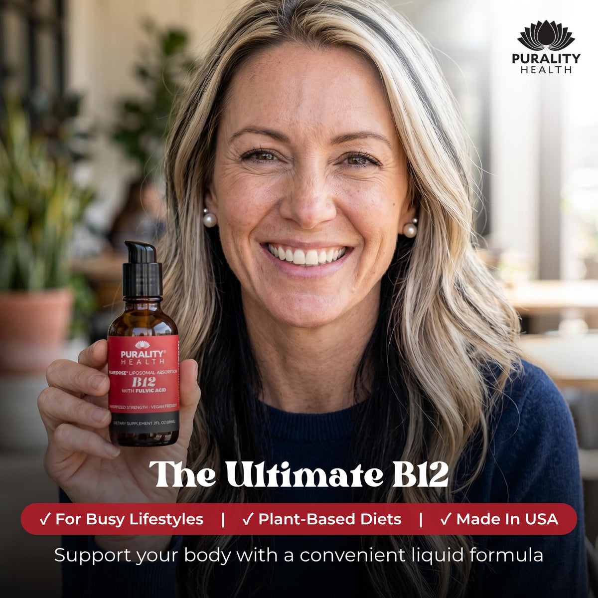 PURALITY HEALTH Liposomal Liquid Vitamin B12 2500mcg for Energy - 2 Fl Oz - image 8