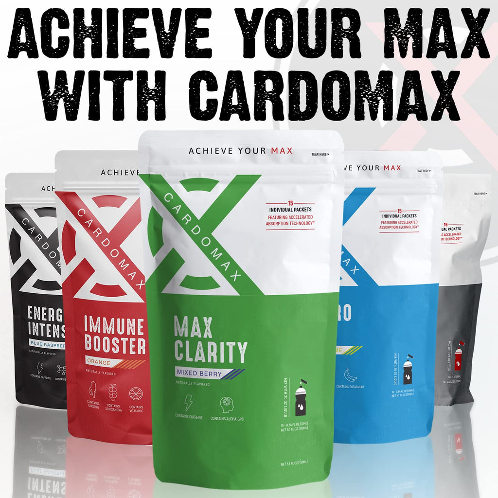 CardoMax Brain Supplements for Memory & Focus, Mixed Berry - 15 Stick Packs - image 7