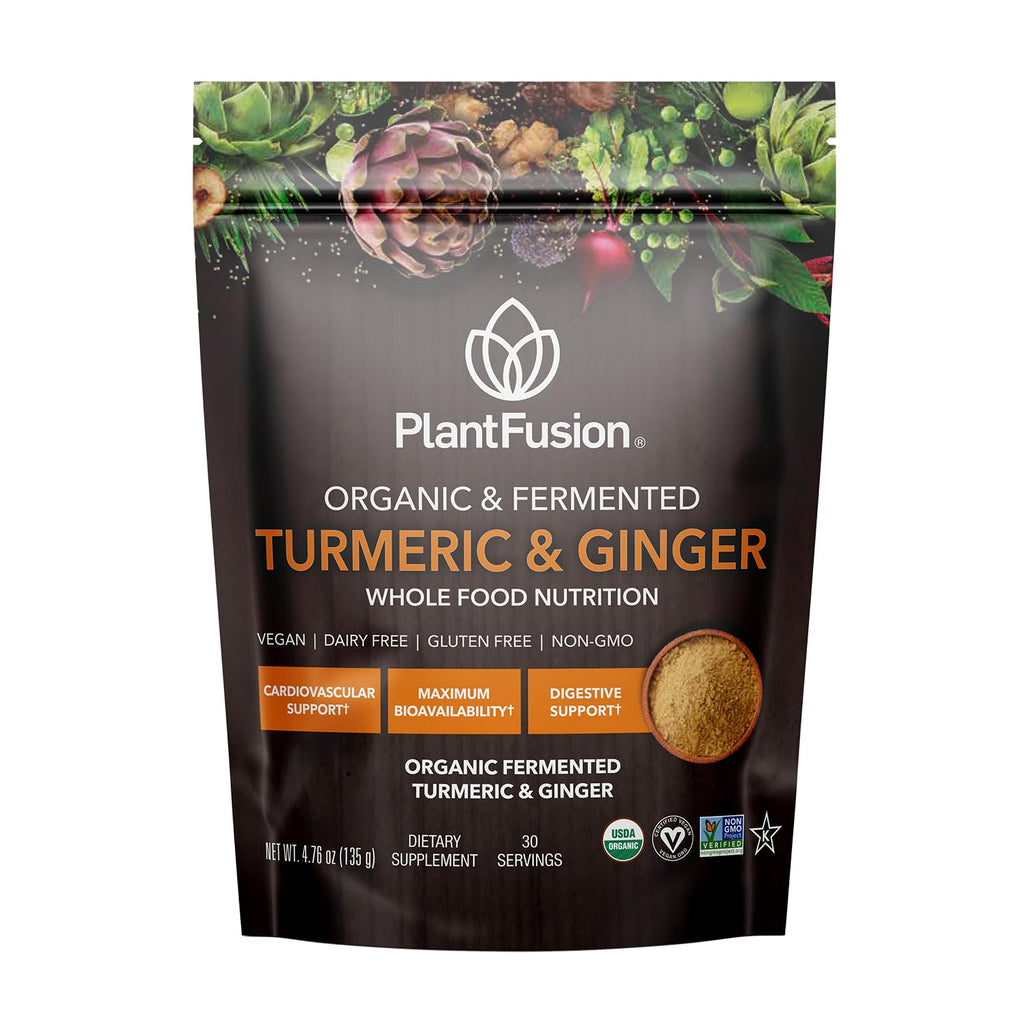 PlantFusion Turmeric & Ginger Supplement Powder - 30 Servings