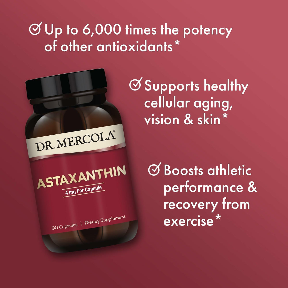 Dr. Mercola Organic Astaxanthin 4 mg - 90 Capsules - image 4