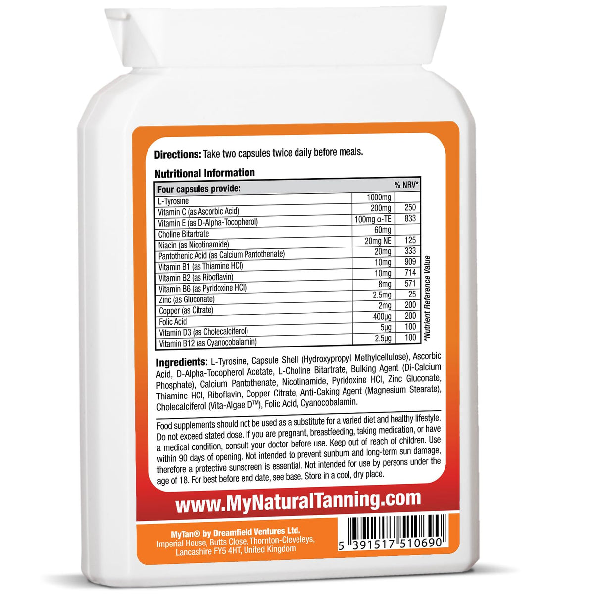 MyTan Boost Sun Tanning Pills with Tyrosine - 100 Capsules - image 2