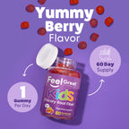 The Feel Great Vitamin Company Fiber Gummies for Kids - 60 Count - image 2