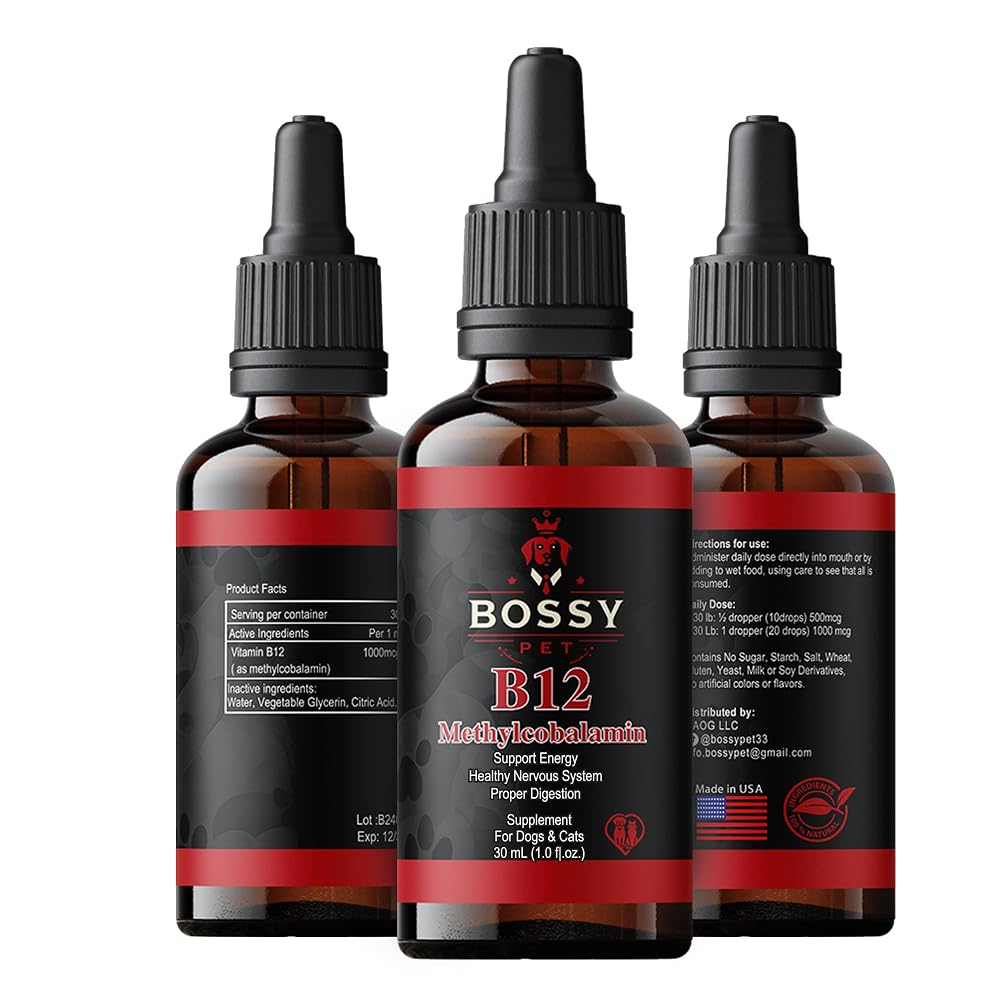 Bossy Pet Vitamin B12 Liquid Supplement for Dogs & Cats - 1 Fl Oz - image 2