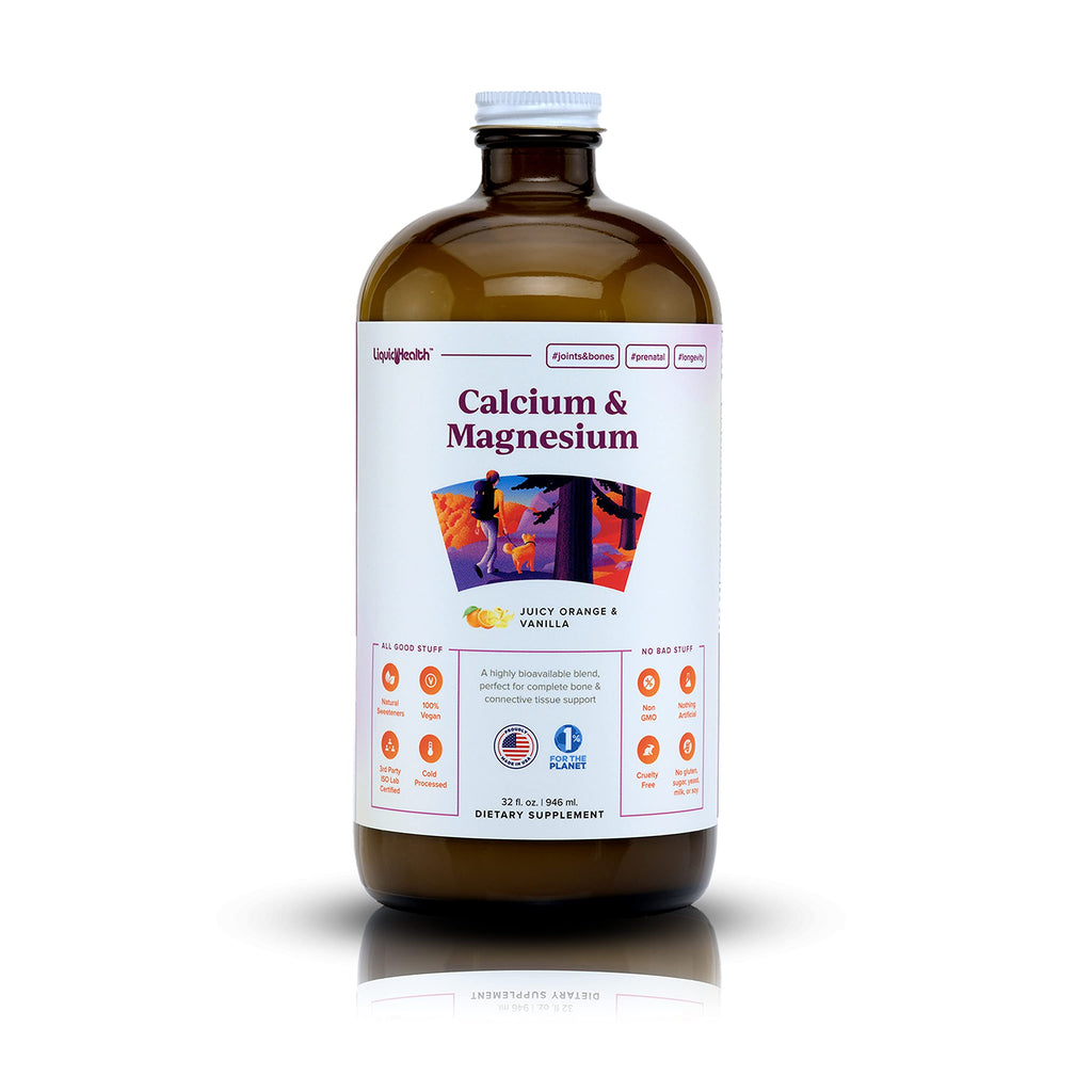 LIQUIDHEALTH Calcium & Magnesium Liquid Supplement - 32 Fl Oz
